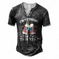 Im Drinking For Two This Year Pregnancy 4Th Of July Men's Henley T-Shirt Dark Grey