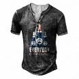 Everyday Is Daddys Day Fathers Day For Dad Men's Henley T-Shirt Dark Grey