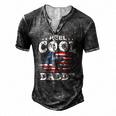Mens For Fathers Day Tee Fishing Reel Cool Daddy Men's Henley T-Shirt Dark Grey
