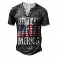 Fourth Of July July 4Th Merica Usa Flag Dad Joke Men's Henley T-Shirt Dark Grey