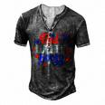 Fourth Of July 4Th Of July Red White And Boozy Men's Henley T-Shirt Dark Grey