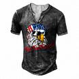 You Free Tonight Bald Eagle American Flag Happy 4Th Of July V2 Men's Henley T-Shirt Dark Grey