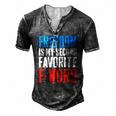 Womens Freedom Is My Second Favorite F-Word 4Th Of July V-Neck Men's Henley T-Shirt Dark Grey