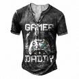 Gamer Daddy Video Gamer Gaming Men's Henley T-Shirt Dark Grey