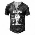 Geepa Grandpa Geepa Best Friend Best Partner In Crime Men's Henley T-Shirt Dark Grey