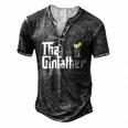 The Gin Father Gin And Tonic Classic Men's Henley T-Shirt Dark Grey