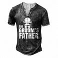 The Grooms Father Wedding Costume Father Of The Groom Men's Henley T-Shirt Dark Grey