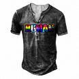 Human Lgbt Flag Gay Pride Month Transgender Men's Henley T-Shirt Dark Grey