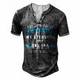Mens Ive Been Called Lot Of Name But Papa Is My Favorite Fathers Men's Henley T-Shirt Dark Grey