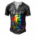 I Licked It So Its Mine Lesbian Gay Pride Lgbt Flag Men's Henley T-Shirt Dark Grey