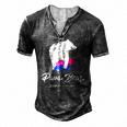 Mens Papa Bear Lgbt Straight Ally Bisexual Men's Henley T-Shirt Dark Grey
