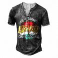 Papa Like A Grandpa Only Cooler Funny Quote For Fathers Day Men's Henley Button-Down 3D Print T-shirt Dark Grey