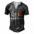 Peace Love Fall Peace Love Pumpkin Men's Henley Button-Down 3D Print T-shirt Dark Grey