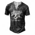 Promoted To Godfather 2022 For First Time Fathers New Dad Men's Henley T-Shirt Dark Grey