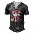 Sorry Boys Daddy Is My Valentines Day Men's Henley T-Shirt Dark Grey