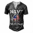 Veteran Veterans Day Vintage Navy Veteran 208 Navy Soldier Army Military Men's Henley Button-Down 3D Print T-shirt Dark Grey