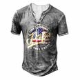 4Th Of July Dad Papa Like A Grandpa Only Cooler Men's Henley T-Shirt Grey