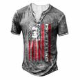 Mens 4Th Of July Us Flag Diver Dad For Fathers Day Men's Henley T-Shirt Grey