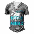 Abuelo Grandpa My Favorite People Call Me Abuelo V2 Men's Henley T-Shirt Grey