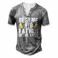 Beer Me Im The Father Of The Bride Men's Henley T-Shirt Grey