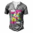 The Best Dads Are 90S Kids 90S Dad Cassette Tape Men's Henley T-Shirt Grey