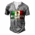 Mens Best Mexican Dad Ever Mexican Flag Pride Fathers Day V2 Men's Henley T-Shirt Grey