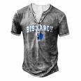 Bismarck High School Lions C2 College Sports Men's Henley T-Shirt Grey