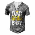Dad Of The Bday Boy Construction Bday Party Hat Men Men's Henley T-Shirt Grey