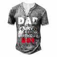 Dad Of Birthday Boy Time To Level Up Video Game Birthday Men's Henley T-Shirt Grey