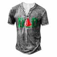 Mens Dad Watermelon Summer Fruit Dad Fathers Day Men's Henley T-Shirt Grey