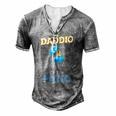 Daddio Of The Patio Fathers Day Bbq Grill Dad Men's Henley T-Shirt Grey
