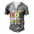 Mens Daddy I Tell Dad Jokes Periodically Fathers Day Men's Henley T-Shirt Grey