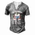 Im Drinking For Two This Year Pregnancy 4Th Of July Men's Henley T-Shirt Grey