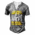 Easily Distracted By Ropes & Carabiners Rock Climbing Men's Henley T-Shirt Grey