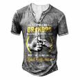 Father Grandpa For Men Funny Fathers Day They Call Me Grandpa 5 Family Dad Men's Henley Button-Down 3D Print T-shirt Grey
