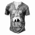 Father Grandpa Trust Me I Have A Freaking Awesome Son He Has Anger Issues 109 Family Dad Men's Henley Button-Down 3D Print T-shirt Grey
