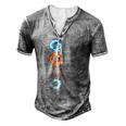 Four Elements Air Earth Fire Water Ancient Alchemy Symbols Men's Henley T-Shirt Grey