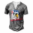 You Free Tonight Bald Eagle American Flag Happy 4Th Of July V2 Men's Henley T-Shirt Grey