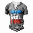 Womens Freedom Is My Second Favorite F-Word 4Th Of July V-Neck Men's Henley T-Shirt Grey