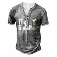 The Gin Father Gin And Tonic Classic Men's Henley T-Shirt Grey