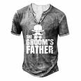 The Grooms Father Wedding Costume Father Of The Groom Men's Henley T-Shirt Grey
