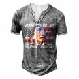 Happy 4Th Of You Know The Thing 4Th Of July Amaica Men's Henley T-Shirt Grey