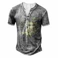 Mens Mens Husband Daddy Protector Heart Camoflage Fathers Day Men's Henley T-Shirt Grey