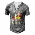 Its Cool Ive Had Both My Shots American Flag 4Th Of July Men's Henley T-Shirt Grey
