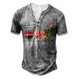 Peace Love Cinco De Mayo Funny Men's Henley Button-Down 3D Print T-shirt Grey