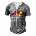 Peace Love Cinco De Mayo Funny V2 Men's Henley Button-Down 3D Print T-shirt Grey