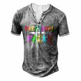 Preschool Rocks Men's Henley Button-Down 3D Print T-shirt Grey