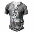 Reel Cool Bubba Fishing Fathers Day Fisherman Bubba Men's Henley T-Shirt Grey