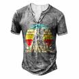 Retro Vintage Dadzilla Father Of The Monsters Men's Henley T-Shirt Grey