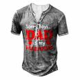 Sorry Boys Dad Is My Valentines Hearts Love Daddy Girl Men's Henley T-Shirt Grey